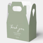 Wedding Wine Labels Elegant Typography フェイバーボックス (オープン)