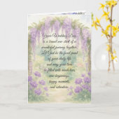 Wedding Wisteria Arch In a Garden カード (黄色い花)