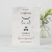 Wedding Wolf Groomsman Grey Shades Proposal (スタンド正面)