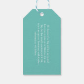 Weddings Abroad Skiathos日付を保存 ギフトタグ (裏面)