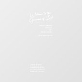 Weddings White Welcome Glamour Love Elegant ウィンドウサイン (シート)