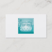 WeddingWireは名刺を評価しました 名刺 (裏面)