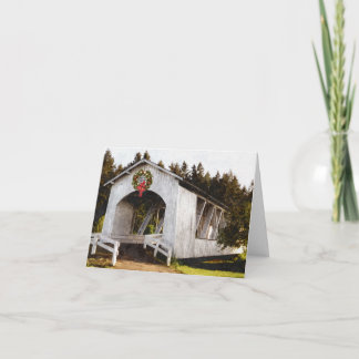 Weddleの屋根付橋のクリスマス シーズンカード