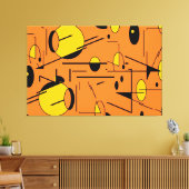 Wedge of the Atomic Monster - Ken Gage MCM Art キャンバスプリント (インサイチュ (リビング))