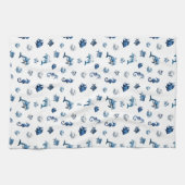 Wedgewood Blue Ocean Creatures! キッチンタオル (横)
