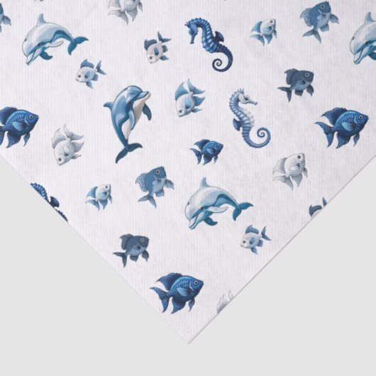 Wedgewood Blue Ocean Creatures! 薄葉紙 (詳細)