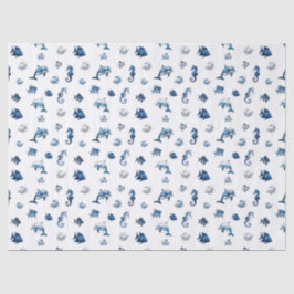 Wedgewood Blue Ocean Creatures! 薄葉紙