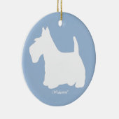 Wedgewoofスコットランドテリアの青 セラミックオーナメント (右)