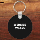 Wedgies 50 Cents Funny Insert Coins Design  キーホルダー (正面)