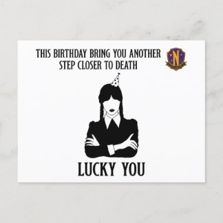 Wedsnesday - Funny Birthday - Lucky You ポストカード