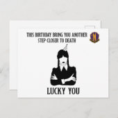 Wedsnesday - Funny Birthday - Lucky You ポストカード (正面/裏面)