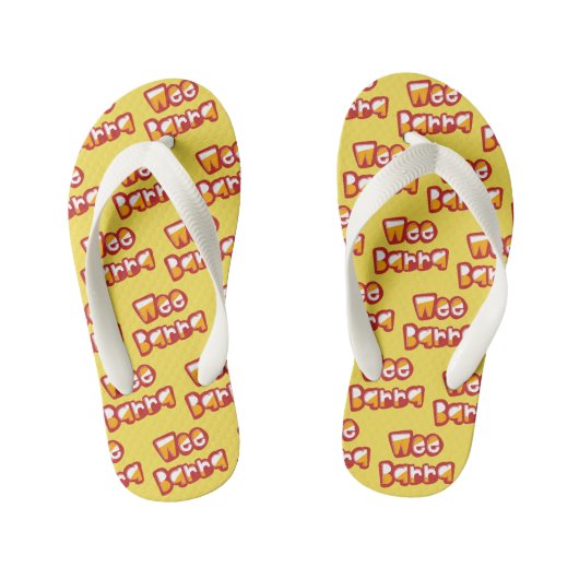 Wee Barra, Scottish Dialect Flipflops,スコットランド キッズビーチサンダル (フットベッド)