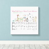 WEE FISH EWE A MARE EGLETS MOOSEサンドラボイントン キャンバスプリント (インサイチュ (ウッドフロア))