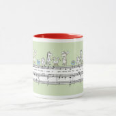 WEE WE FISH EWE A MARE EGLETS MOOSE by Sandra Boyn マグカップ (中央)