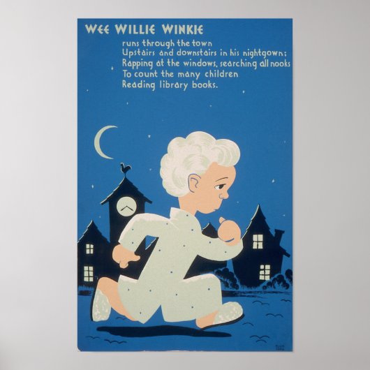Wee Willie WinkieヴィンテージWPAポスター ポスター (正面)