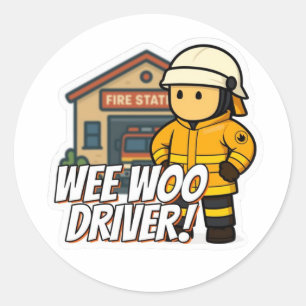 Wee Wooドライバー – 農村部ステッカー ラウンドシール