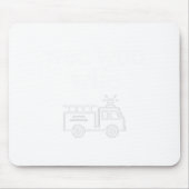 Wee Woo Wife Firefighter Suse Cute Minimalist Aest マウスパッド (正面)