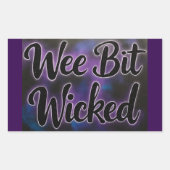 WeeBitWicked  長方形シール (正面)
