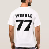 Weeble 77 tシャツ (裏面)
