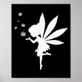 Weed Fairy Fantasy Leaf Stoner Pot Smoker  ポスター (正面)