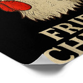 Weed Meme Funny Fried Chicken Smoking  ポスター (角)