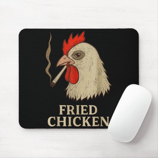 Weed Meme Funny Fried Chicken Smoking  マウスパッド (マウス)