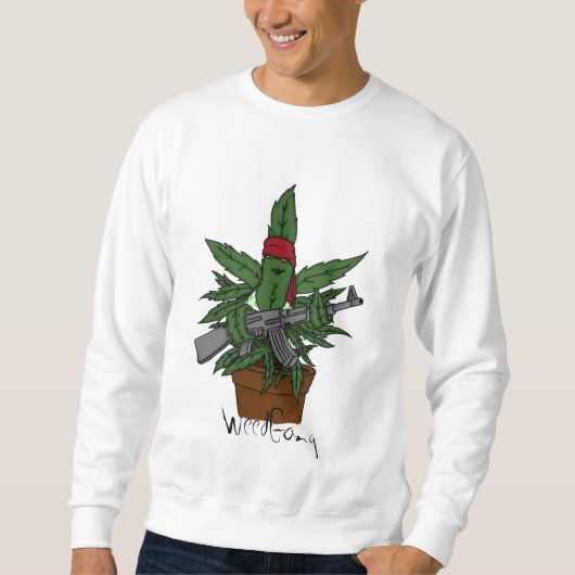 Weed plant sweatshirt by WeedGang スウェットシャツ (正面)