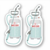 weed spray garden maintenance シール (正面)