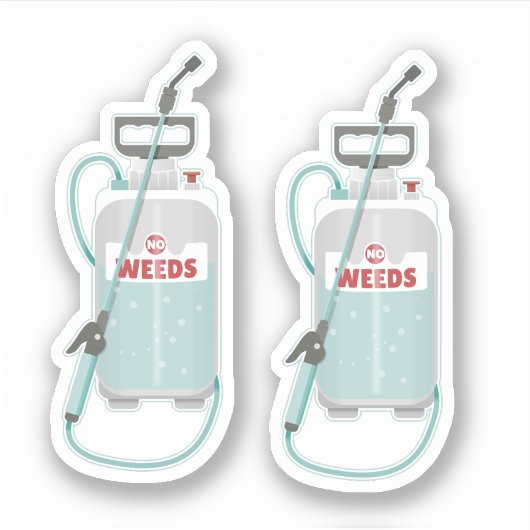weed spray garden maintenance シール (正面)