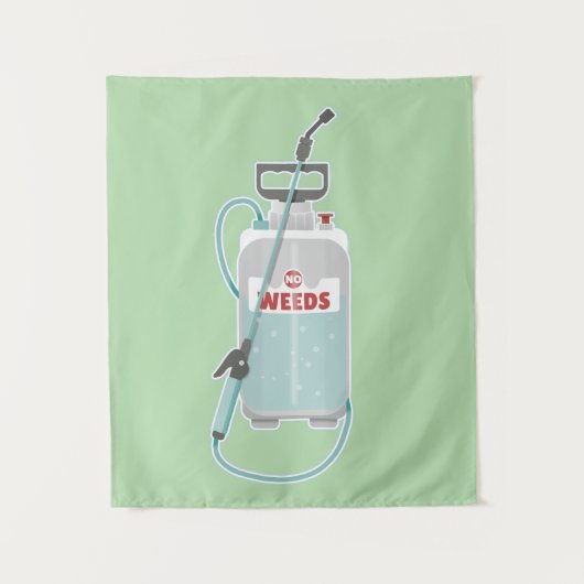 weed spray garden maintenance タペストリー (正面)