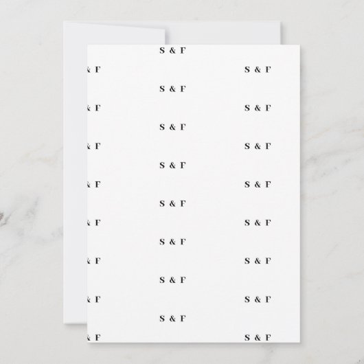 Weeding  招待状 (裏面)