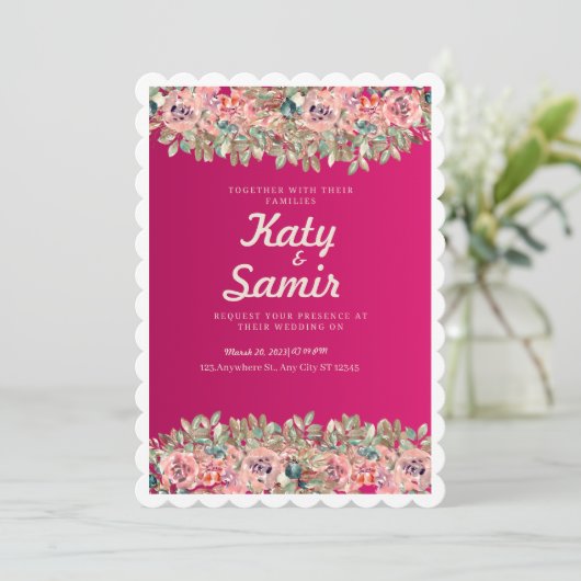 Weeding 招待状 (スタンド正面)