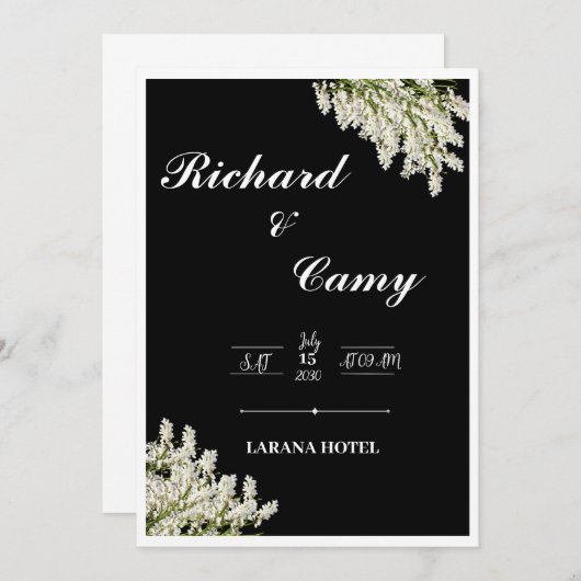 Weeding  招待状 (正面/裏面)