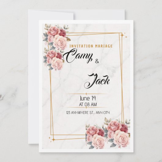 Weeding  招待状 (正面)