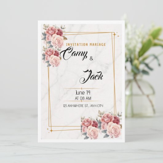 Weeding  招待状 (スタンド正面)