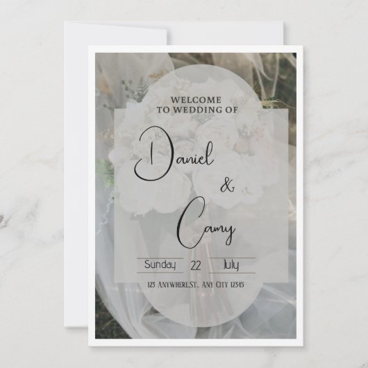 Weeding 招待状 (正面)