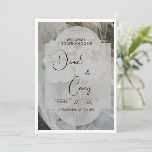 Weeding 招待状 (スタンド正面)