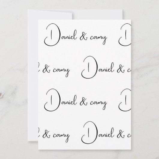 Weeding 招待状 (裏面)