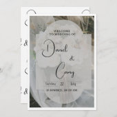 Weeding 招待状 (正面/裏面)