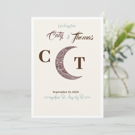 Weeding 招待状 (スタンド正面)