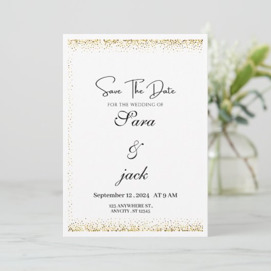 Weeding  招待状 (スタンド正面)