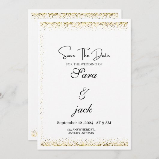 Weeding  招待状 (正面/裏面)