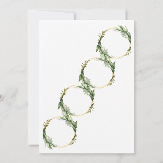 Weeding  招待状 (裏面)