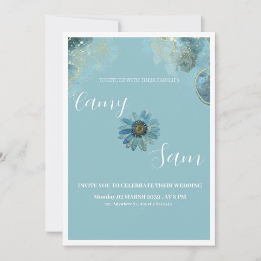 Weeding  招待状 (正面)