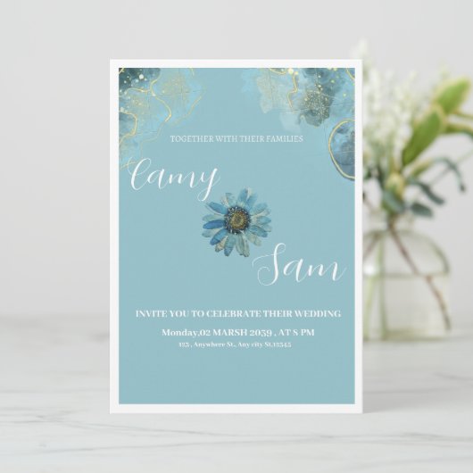 Weeding  招待状 (スタンド正面)