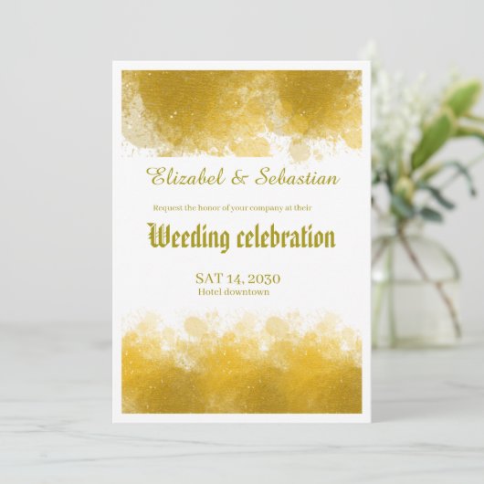 Weeding invitation  招待状 (スタンド正面)