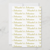 Weeding invitation  招待状 (裏面)