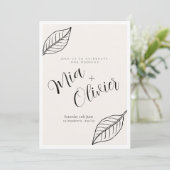 Weeding invitation  招待状 (スタンド正面)