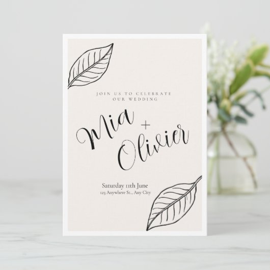 Weeding invitation  招待状 (スタンド正面)