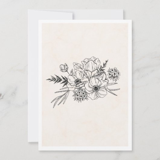 Weeding invitation  招待状 (裏面)